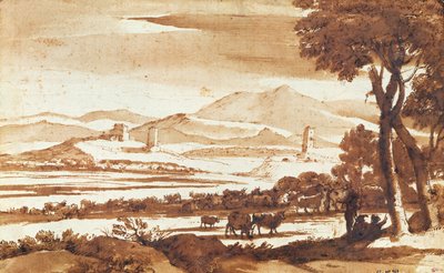 Landschaft der römischen Landschaft, 1643 von Claude Lorrain